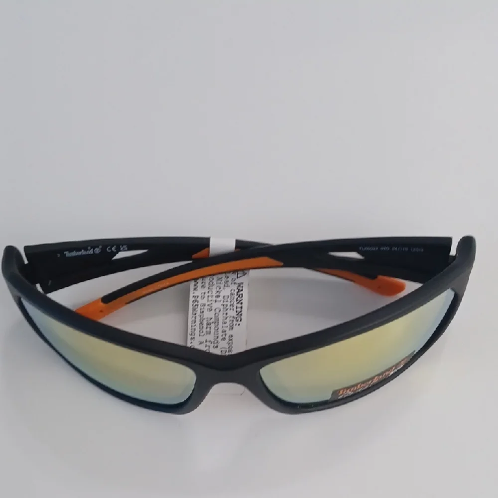 Timberland Black Sunglasses with Orange Accents Brand New But With Out Case